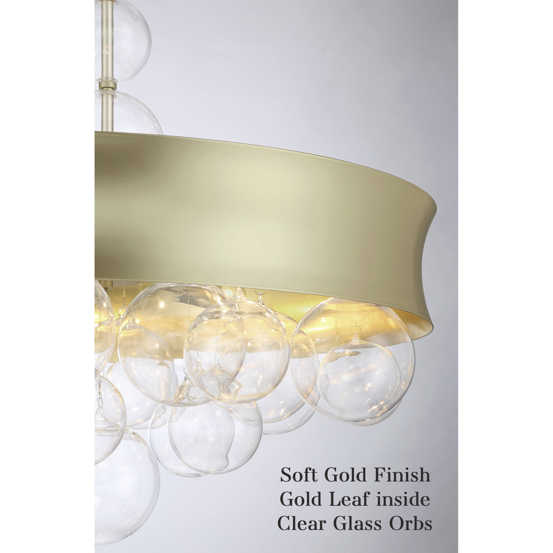 Verdi Square 8 Light 26 inch Soft Gold With Gold Leaf Convertible Pendant Ceiling Light